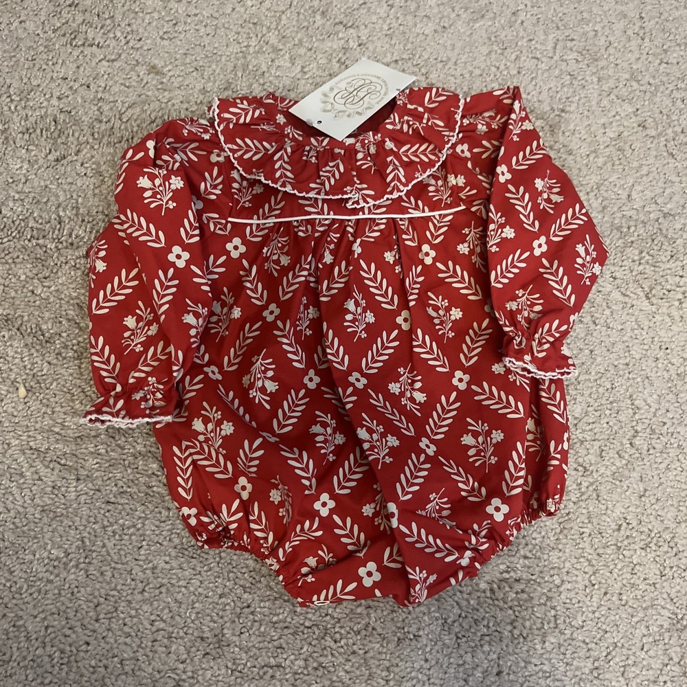 Beaufort Bonnet Long Sleeve Ramona Ruffle‎ Bubble Mayflower Musings 0-6 M NWT